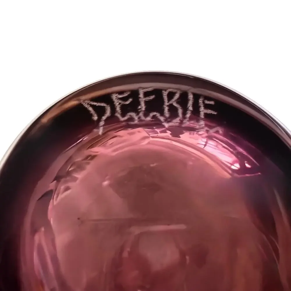 Vintage Robert Debble Hand-Blown Art Glass Vase - Amethyst Purple Studio Glass
